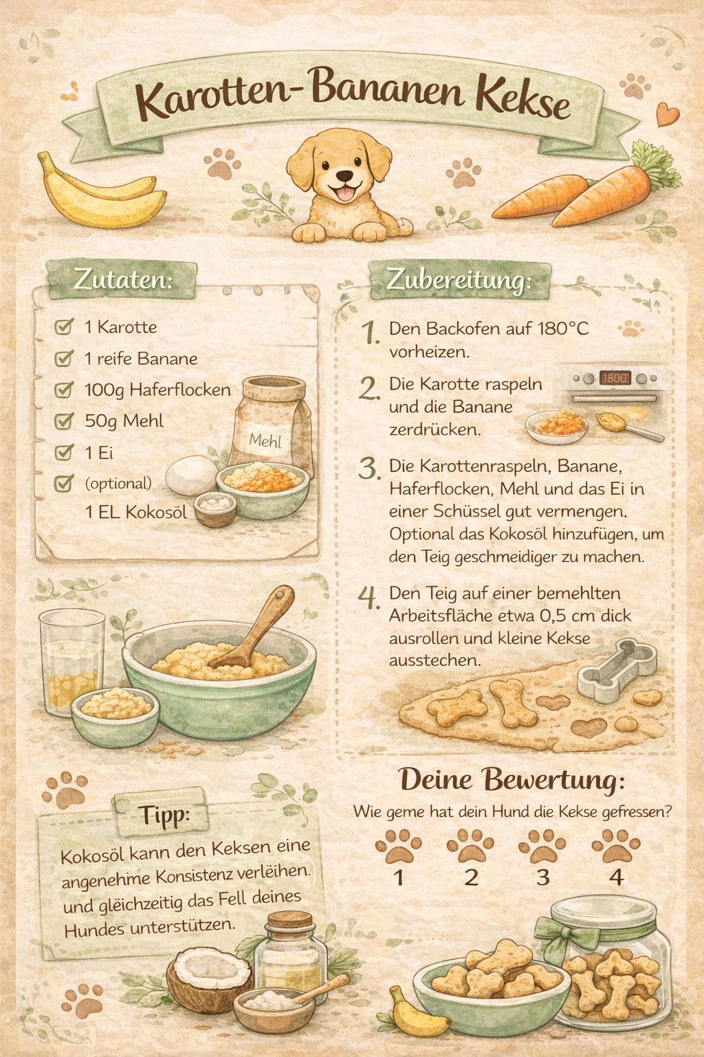 Hunde Leckerli Rezeptplaner