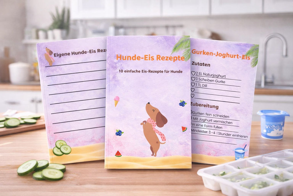 Hunde Eis Rezept Planer - Printable PDF für Hunde